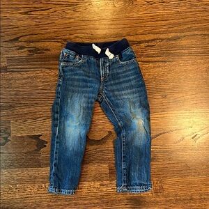 GAP Blue Distressed Jeans Straight Leg